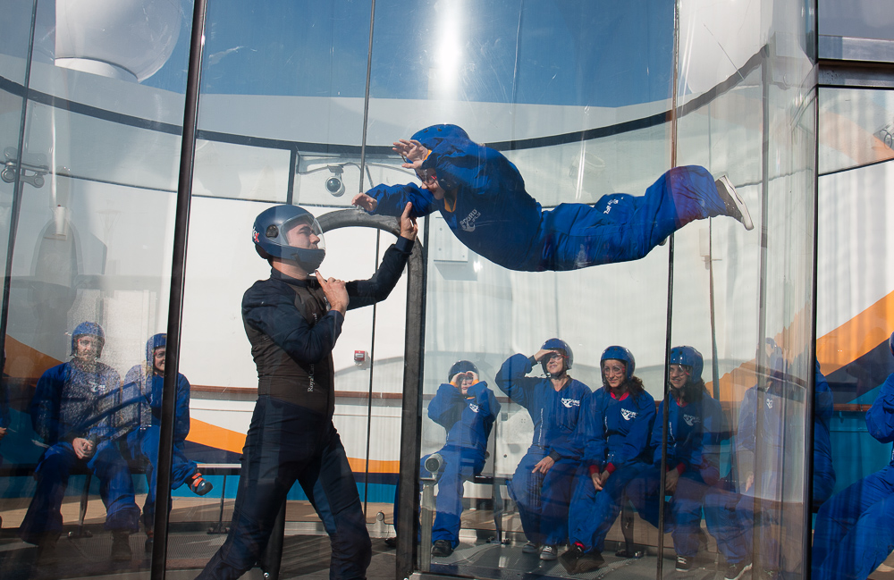 sky diving on anthem of the seas