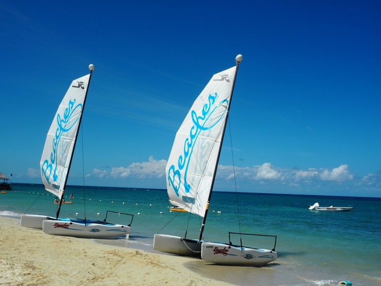 boats at beaches ocho rios