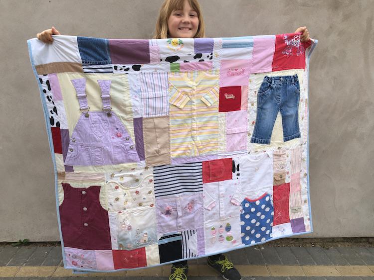 baby clothes quilt