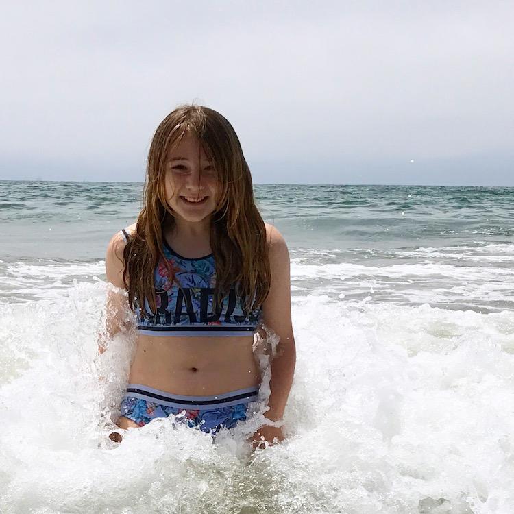 Young Teens In Bikinis At Beach