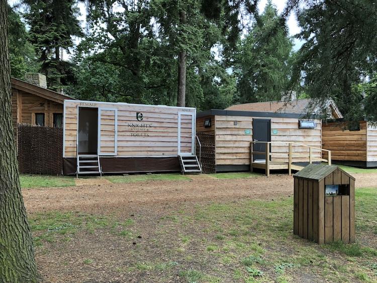 warwick castle glamping shower block