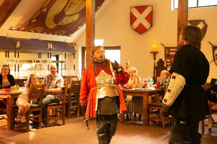 Warwick Castle Knights Village restaurant
