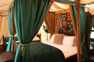 warwick castle glamping tent