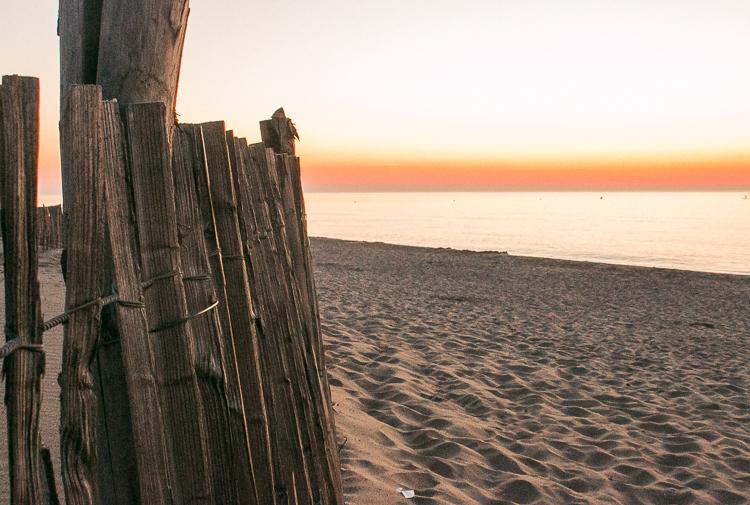 sunrise on the beach at La Brasilia