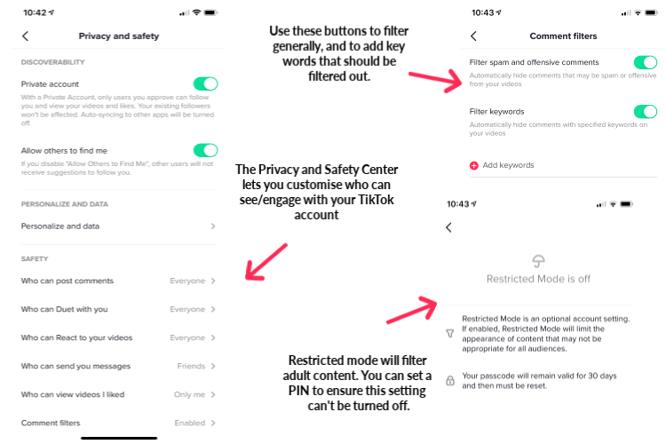tiktok parental controls