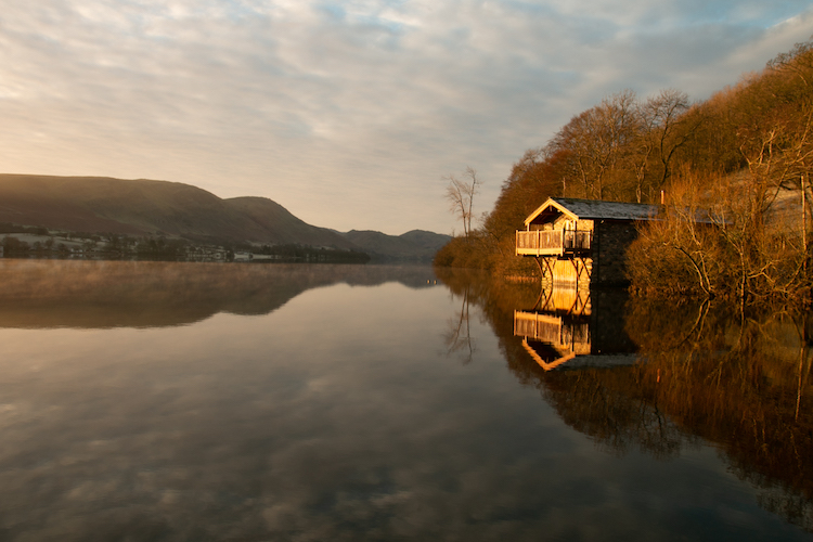 sunrise over ullswater