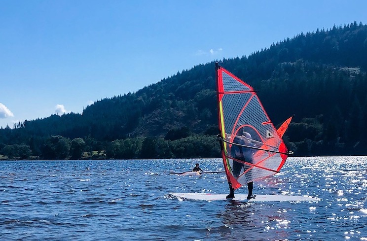 windsurfing lessons loch ken