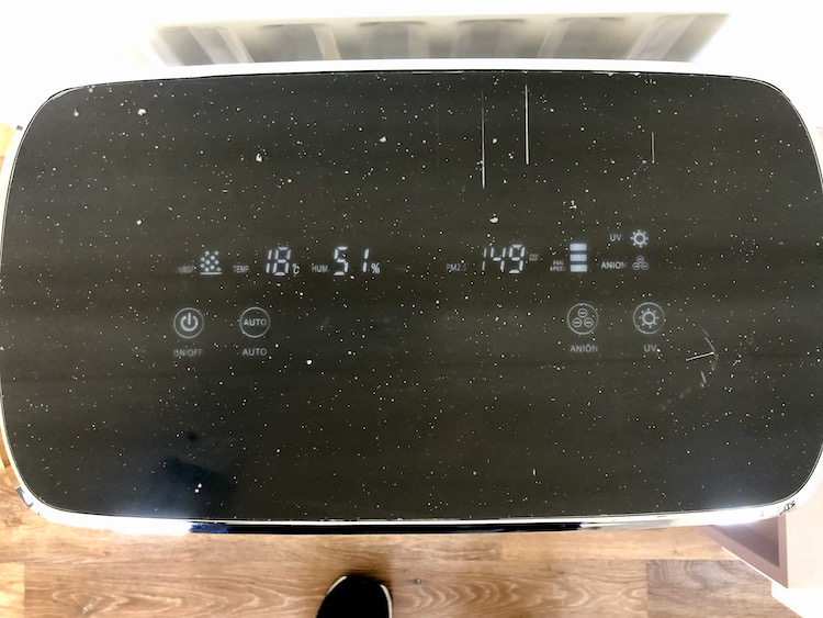 the display of the Aqua Perfecta