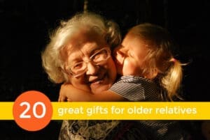 20 gift ideas for elderly relatives photo of grandma and child