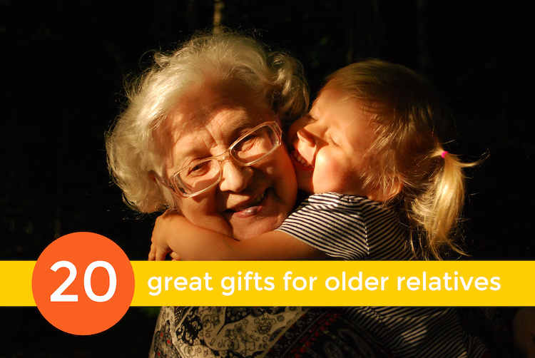 20 gift ideas for elderly relatives photo of grandma and child
