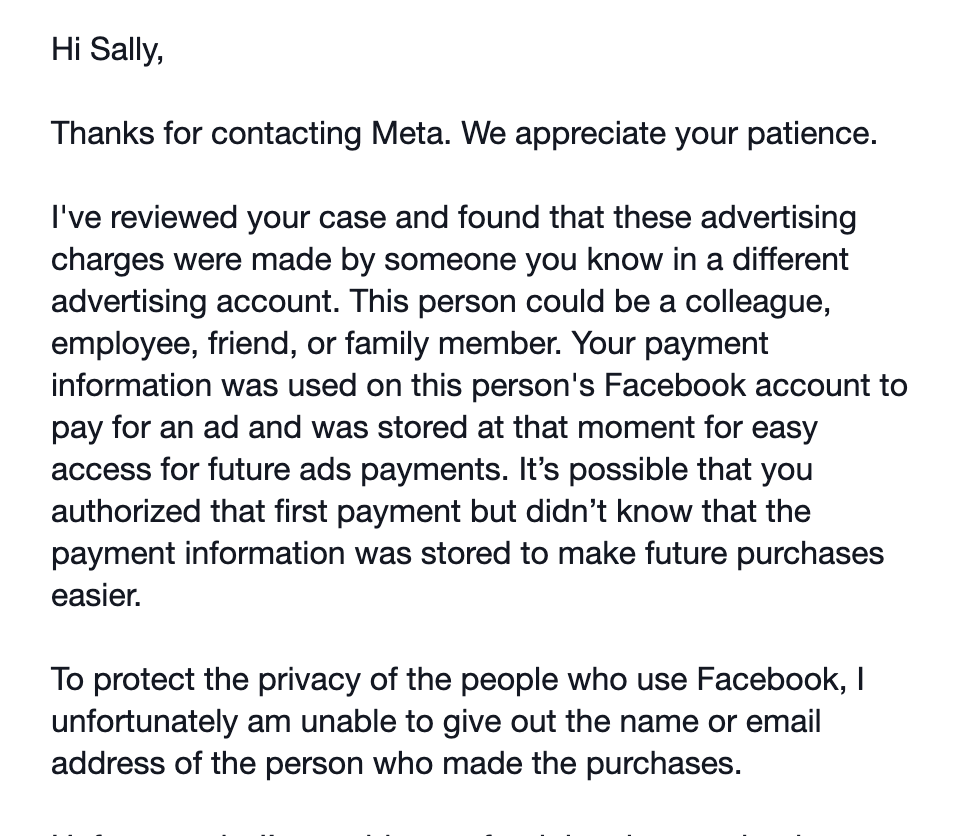 Facebook Ads paypal scam