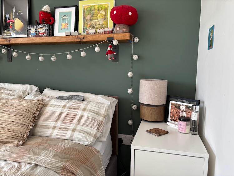 teen bedroom bedside table